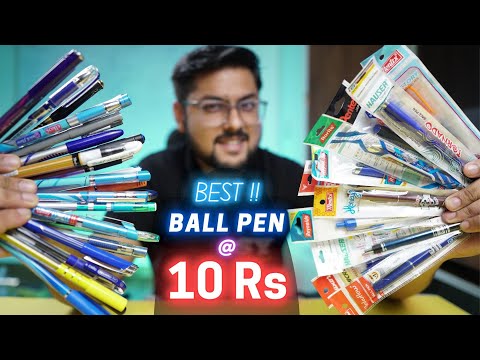 Best 10 Rs Ball Pen in India | 40+ pens compared | Mega Stationery Haul | Student