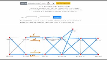 Asymmetric paths in OSPF topology. Report in Topolograph.