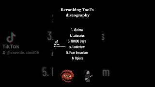 TOOL Album Discography Ranking TOOL Album Discography Ranking