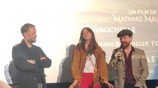 Après film Une Sirène A Paris avec Mathias Malzieu, Nicolas Duvauchelle et Marilyn Lima