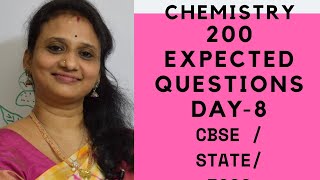 ⭐️ Most EXPECTED Questions 2022 | Day - 8| CBSE Chemistry class 12 | VanimaamWoC