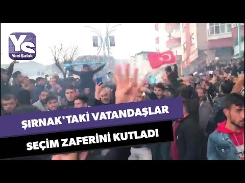 Şırnak'taki vatandaşlar seçim zaferini kutladı