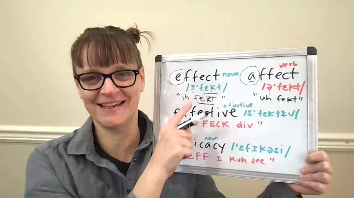 Mastering the Difference between Effect and Affect