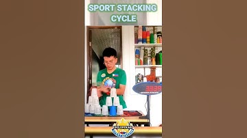 A Fast Cup Stacking Cycle in 5.90 Seconds! #sportstacking #athlete #shorts