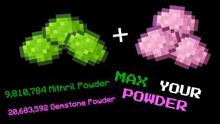 The Most EFFECIENT Method to Max Your POWDER - Hypixel Skyblock