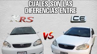 Cuales Son las Diferencias Entre Toyota corolla XRS vs CE 03-07 (Base)