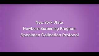 Newborn Screening Program - Blood Spot Collection