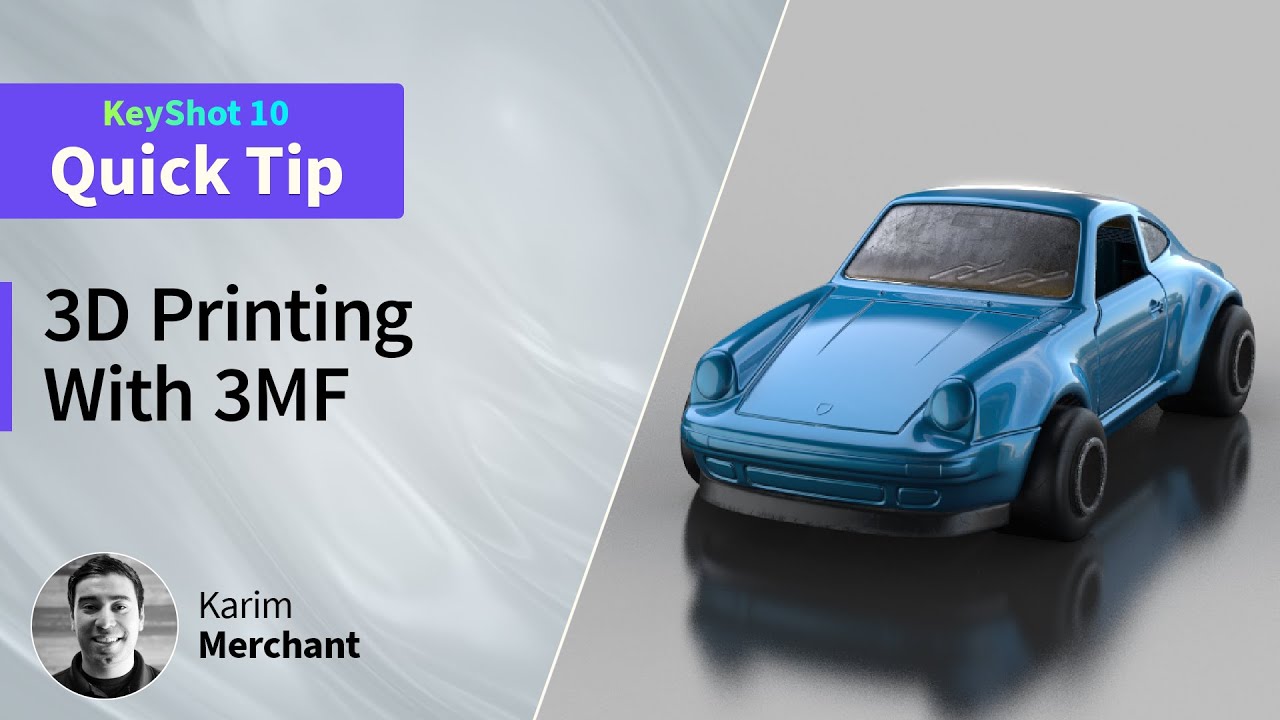KeyShot Quick Tip - 3D Printing With 3MF