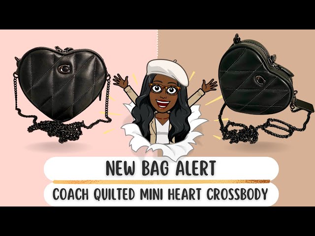 COACH Heart Quilted Leather Mini Crossbody