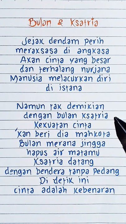 Bulan & Ksatria · Superman Is Dead Lirik