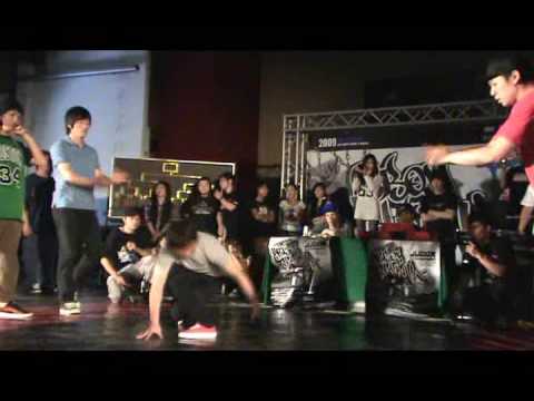 2009 Bboy Mania - Top 16 - 達叔陪你玩 vs Top Coalition