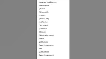 Receive and Send PipeLines#biztalk#youtubeshorts#ytshorts