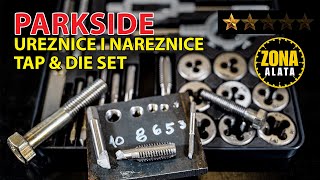 PARKSIDE Tap and Die set from Lidl - Screw Threading - Thread Cutting - Review - TEST 4K