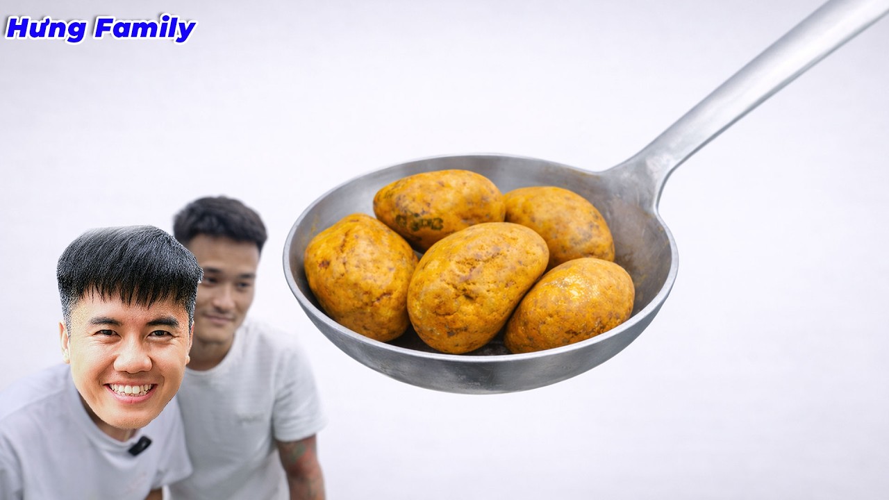 Hưng Troll | Thử Thách Dùng Muôi Xúc 1 Cái Được 5 Hòn Đá