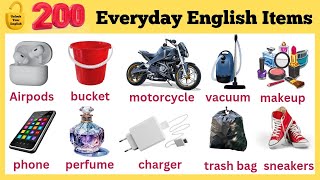 200 Everyday English items for Daily use | English Vocabulary
