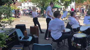 Bilton Silver (Rugby) Band at Stretton-On-Dunsmore Fete June 2019. Playing ‘The Greatest Showman’