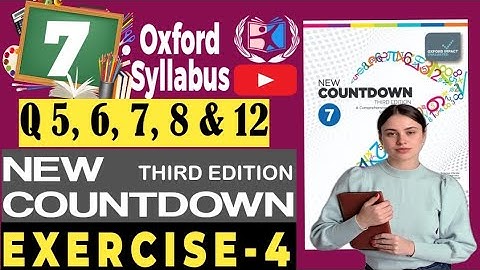 Class 7 Math | Exercise 4 Q 5, 6, 7, 8 & 12 | New Countdown 3rd Edition Explained l Shahzad Ali Shzi