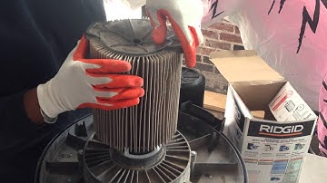 How to change filters on the Ridgid 12-gallon wet/dry vacuum