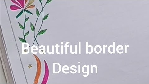 Beautiful borderdesign @rangallyritu #easyborder#projectworkdesigns #frontpagedesign #borderart