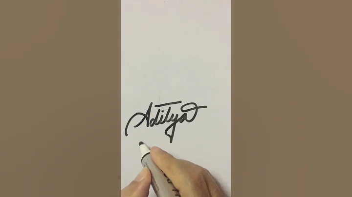 Signature for Aditya | A letter signature style #short #signature #calligraphy