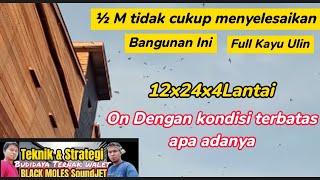 ½ M. Tidak cukup menyelesaikan bangunan ini, on dengan kondisi terbatas hanya lapis terpal