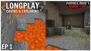 Minecraft Hardcore Longplay: Caving & exploration ⛏️ (No commentary) - Minecraft ASMR