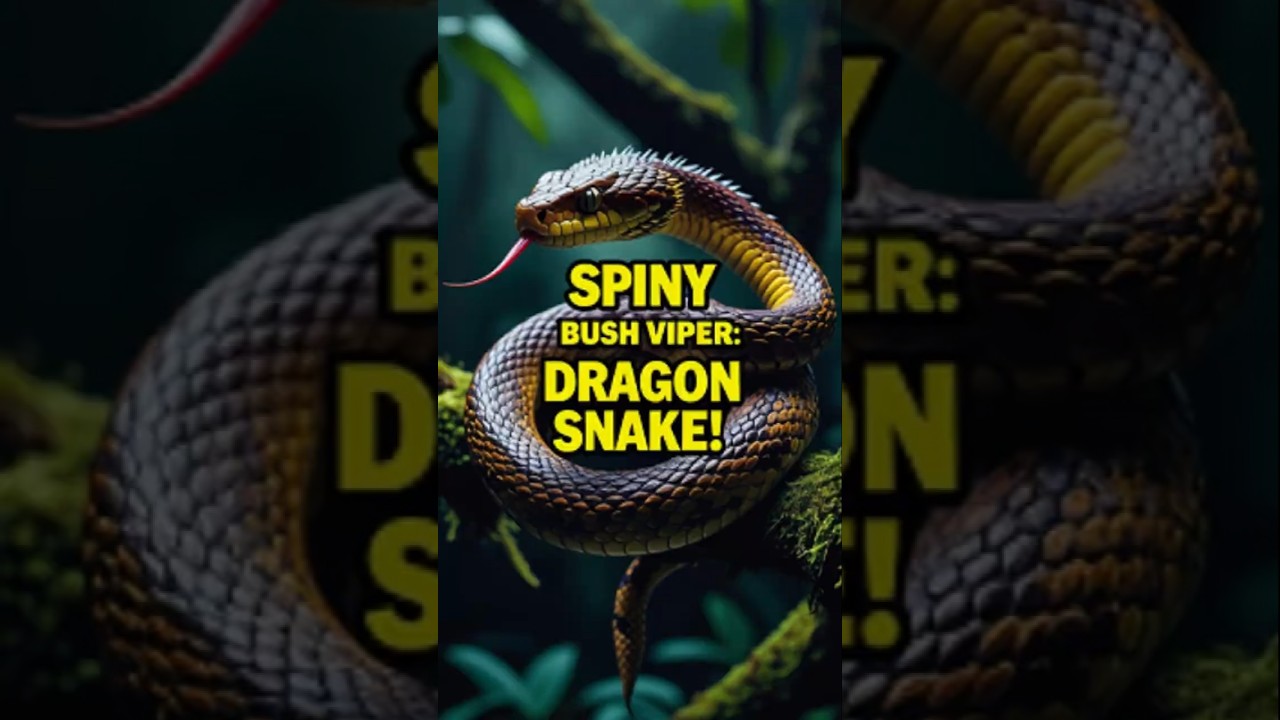 "Spiny Bush Viper: The Real-Life Dragon Snake of Africa!"