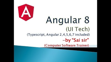 1. Introduction to Angular 8 & Typescript Framework