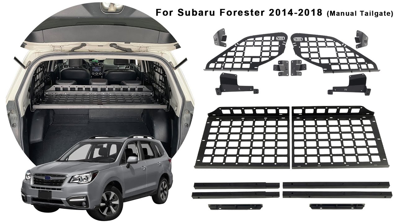 2014-2018 for Subaru Forester Install Manual Tailgate Molle Panels ...