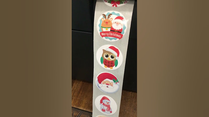 Regali di Natale con adesivi personalizzati