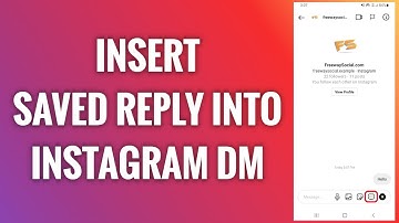 How To Insert Saved Reply Into Instagram DM