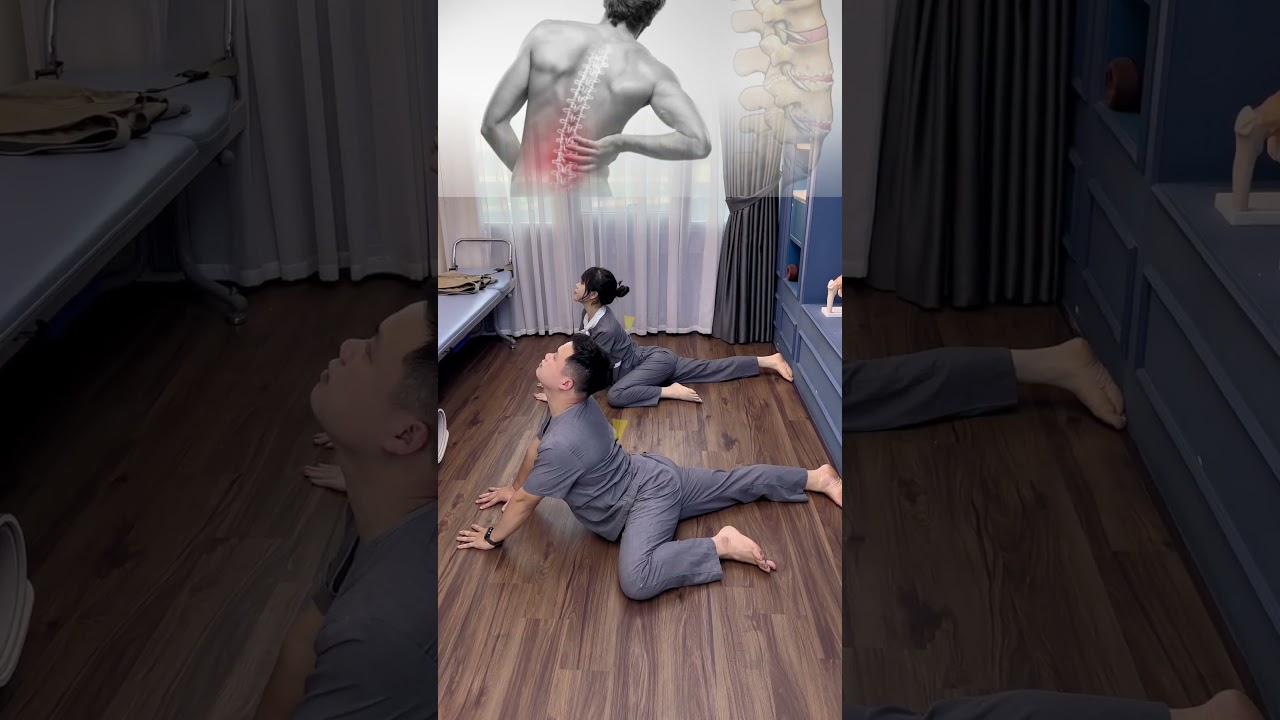 Bài tập tăng sự linh hoạt cho thắt lưng. Mọi người tập theo Sơn nhé! 