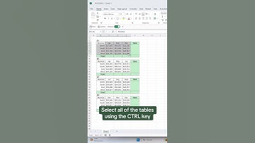 How to automatically sum your data. 🤯 #excel #tutorial #autosum