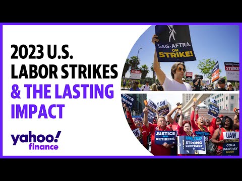 The lasting impact of labor strikes in 2023: unions fought for better pay, protection from ai