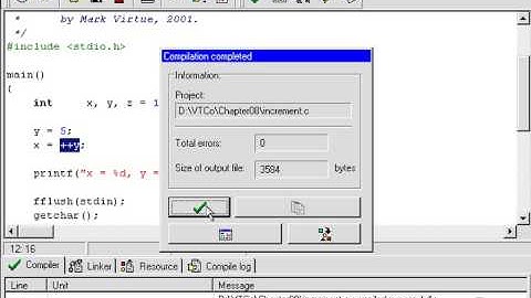 0802 C programming increment and Decrement Operators