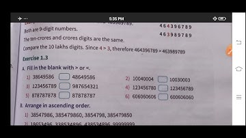 Class-5th Chapter-1 Large Numbers Exercise-1.3