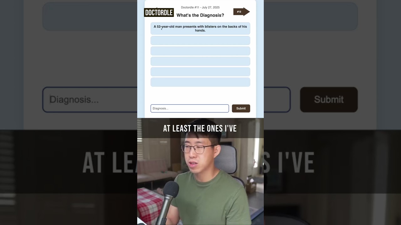 Can You Diagnose This Blistering Disease? #medicine #meded #doctordle #medicaleducation