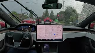 Tesla Full Self-Driving Beta 12.2.1 Stanford to Redwood City