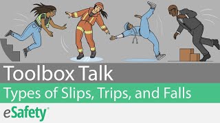 2 Minute Toolbox Talk: Types of Slips, Trips, and Falls