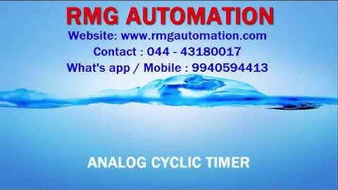 ANALOG CYCLIC TIMER (ACT) - ENGLISH