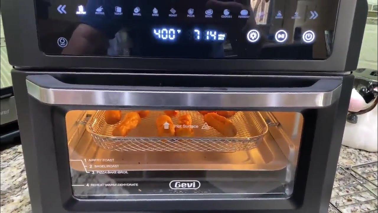 Gevi Air Fryer Toaster Oven Combo, Large Digital LED Screen Convection Oven  with Rotisserie and Dehydrator, Extra Large Capacity Countertop Oven with