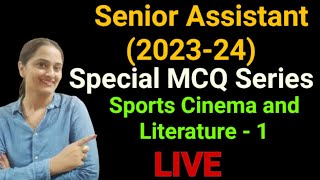 Senior Assistant Special MCQ series l SPORTS, CINEMA and LITERATURE l Friday-1