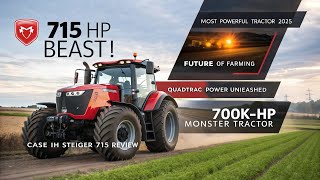Case IH Steiger 715 Quadtrac 2025 | Most Powerful Farming Tractor | Full Review & Details