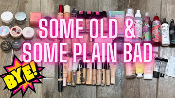 MAKEUP DECLUTTER | Foundation, Concealer, Powder, Primer, & Setting Spray