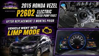 2015 Honda Vezel P2602 Fault.Electric Water Pump Replaced 3 Months Ago… Now LIM﻿P MODE!