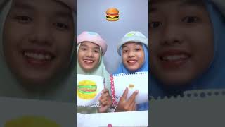 Gambar Ajaib!!dapat burger beneran #shorts