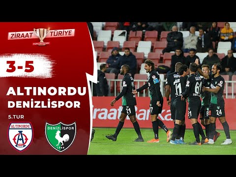Altınordu 3-5 Denizlispor Maç Özeti (Ziraat Türkiye Kupası 5.Tur) 05.12.2019