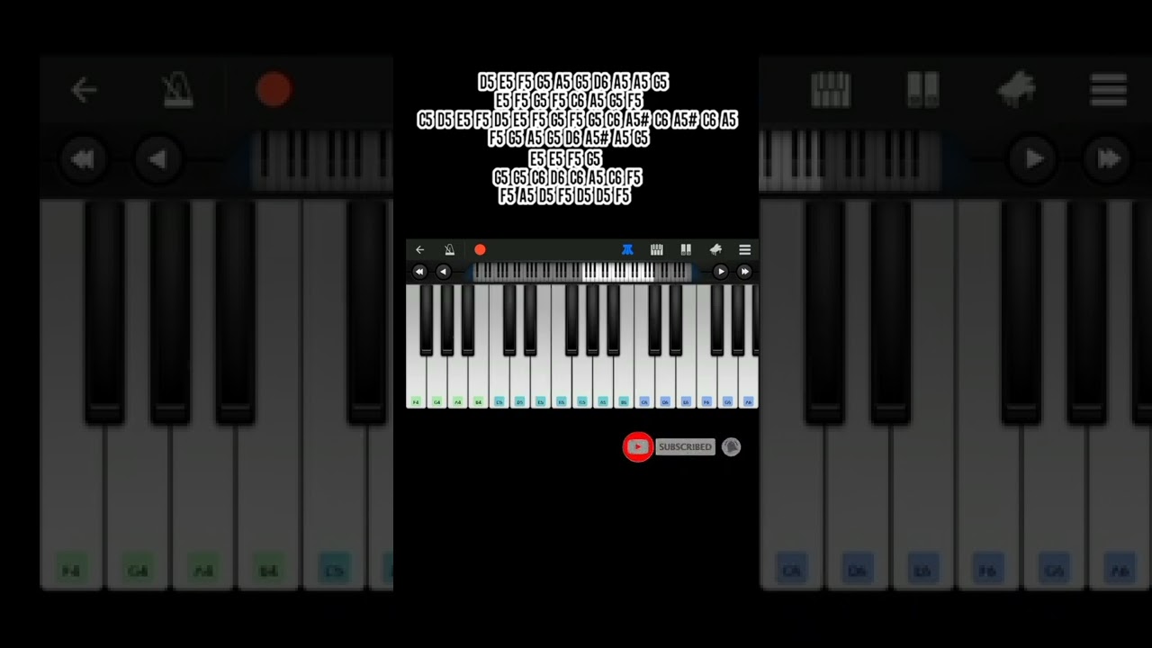YOASOBI TABUN (cover perfect piano app)