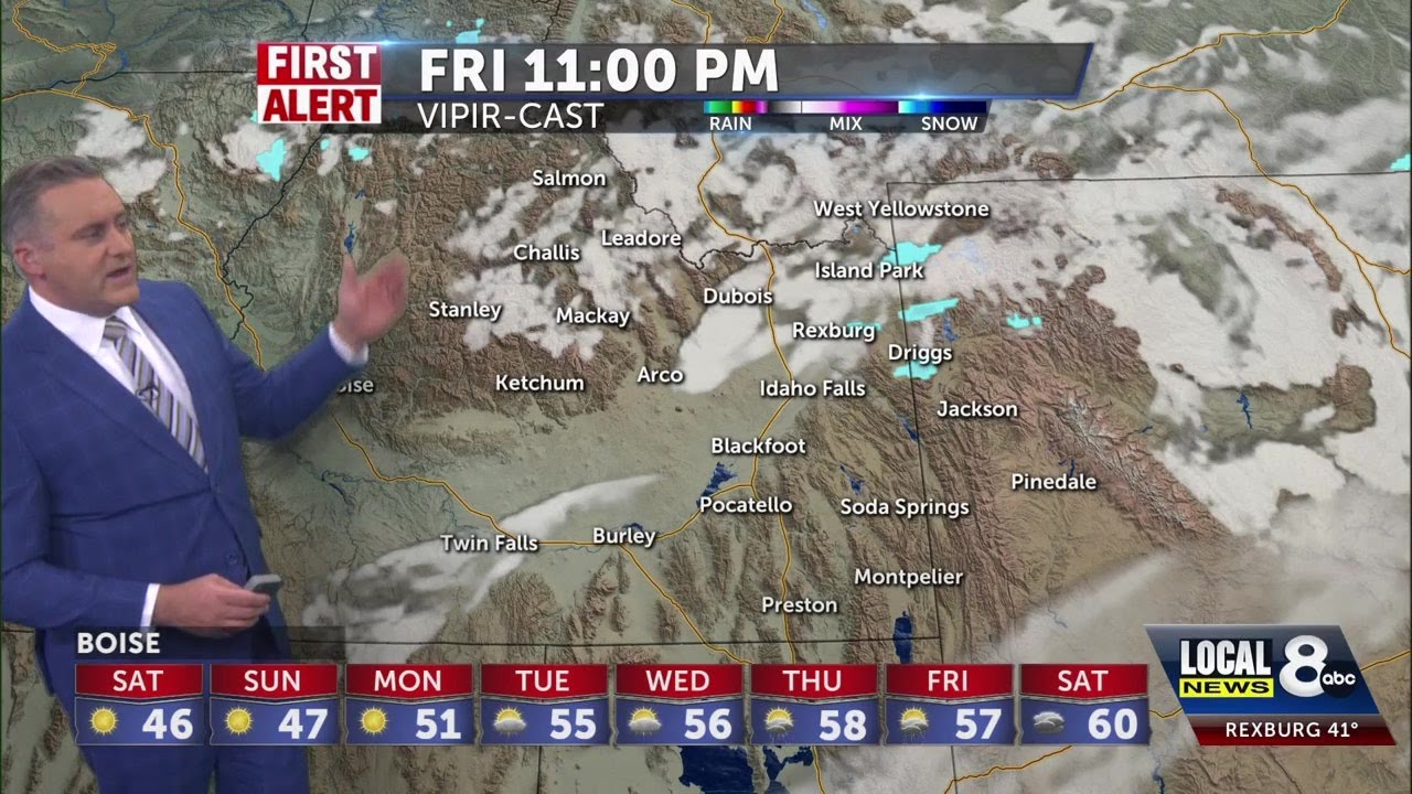 Cold temperatures with a chance of snow late Friday and early Saturday ...