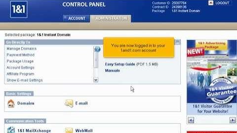 How to update your DNS @ 1and1